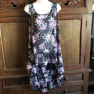 Torrid size 3 hi-low ruffle hem tunic